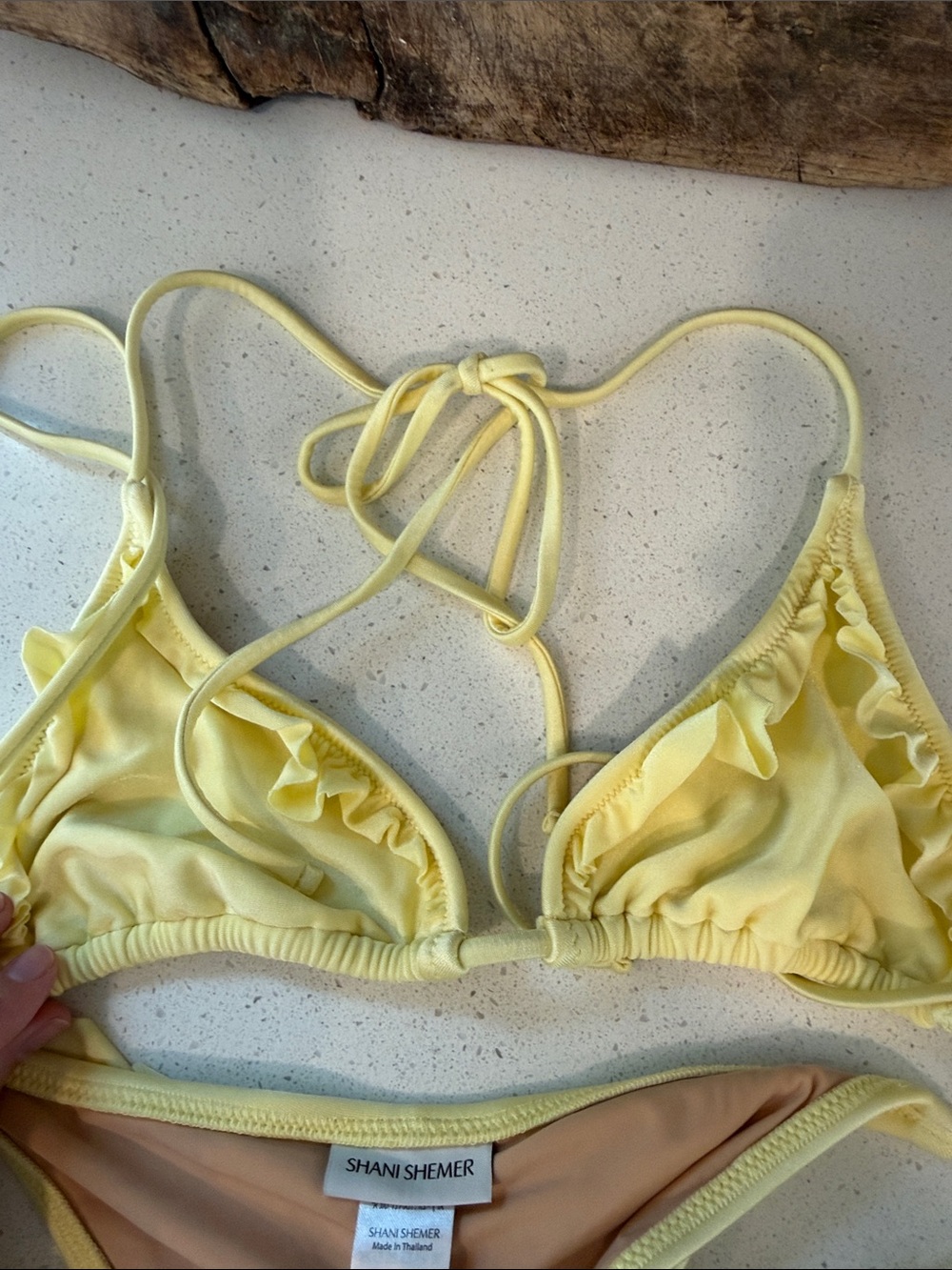 Shani Shemer Yellow Ruffle Bikini Set - Picture 4 of 5